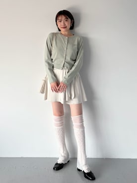 「アイテム（レッグウォーマー）」を使った、SNIDELさん（レディース・165cm）の夏コーディネート