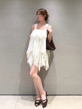 「SNIDEL（スナイデル）のアイテム（バッグ）」を使った、SNIDELさん（レディース・162cm）の夏コーディネート