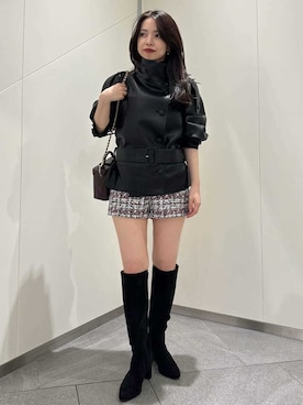 「SNIDEL（スナイデル）のアイテム（ブルゾン）」を使った、SNIDELさん（レディース・152cm）の秋コーディネート