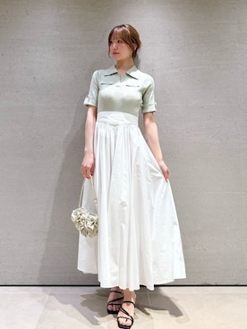 「SNIDEL（スナイデル）のアイテム（ハンドバッグ）」を使った、SNIDELさん（レディース・162cm）の春コーディネート