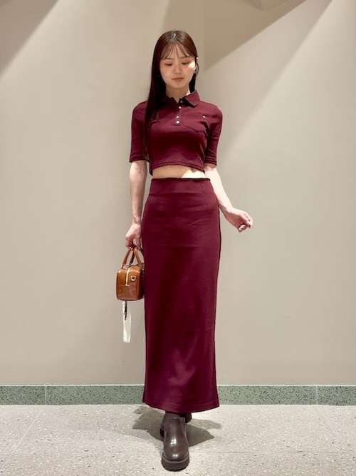 ハーフスリーブポロカットセット（ワンピース）｜SNIDEL（スナイデル