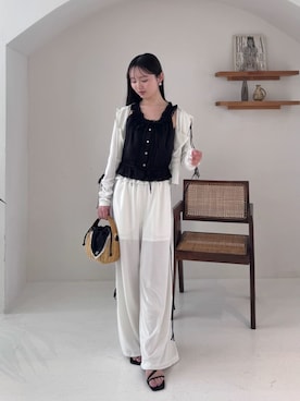 「SNIDEL（スナイデル）のアイテム（バッグ）」を使った、SNIDELさん（レディース・160cm）の春コーディネート