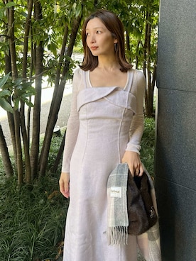 SNIDELさん（レディース・159cm）の冬コーディネート