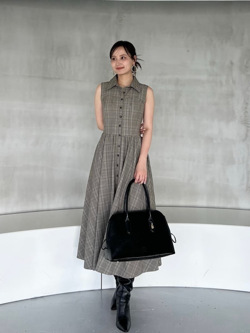 Sustainableコルセットディテールシャツワンピース（ワンピース