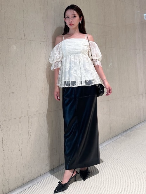 ストレッチレザータイトスカート（スカート）｜SNIDEL（スナイデル）の