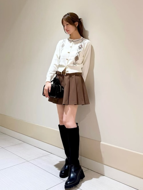 レイヤードデザインプリーツスカショ（その他パンツ）｜SNIDEL