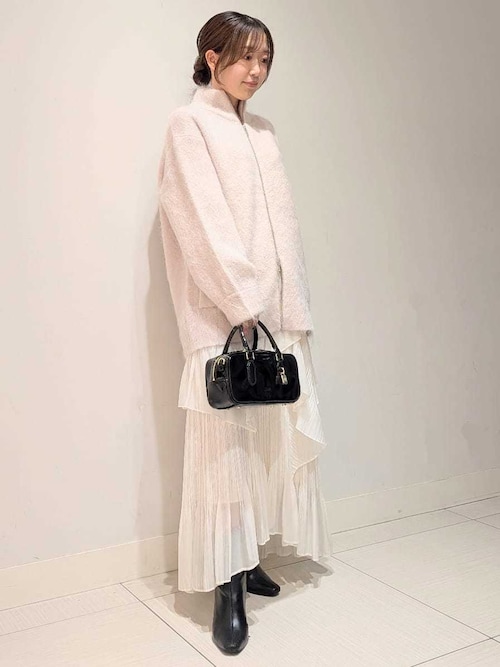 アルパカシャギージップコート（ブルゾン）｜SNIDEL（スナイデル）の