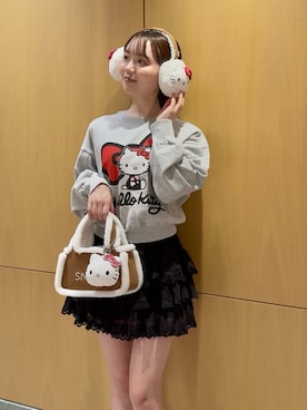 「アイテム（イヤーマフ）」を使った、SNIDELさん（レディース・160cm）の秋コーディネート