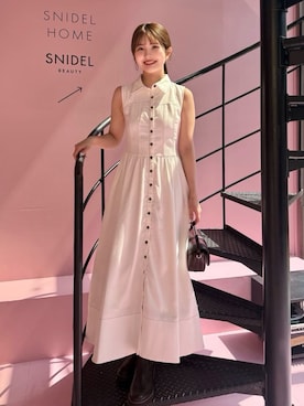 「アイテム（チャーム）」を使った、SNIDELさん（レディース・153cm）の秋コーディネート
