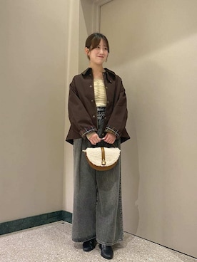 SNIDEL（スナイデル）の「シアーカットチュールトップス（T