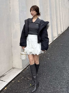 「アイテム（イヤリング）」を使った、SNIDELさん（レディース・162cm）の秋コーディネート