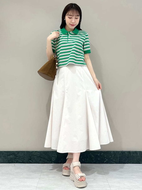 新品 SNIDEL×LACOSTE 半袖 ポロシャツ ラコステ　スナイデル LACOSTE ポロシャツ ポロ LACOSTE/ポロシャツ レディース