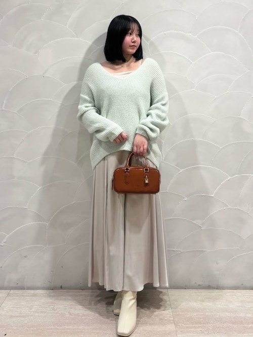 セール】キーネックニットセットキャミワンピース（ワンピース