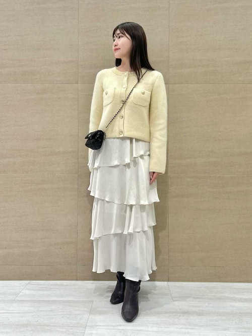 フォックスニットジャケット（ノーカラージャケット）｜SNIDEL