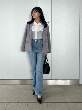 「SNIDEL（スナイデル）のアイテム（シューズ）」を使った、SNIDELさん（レディース・157cm）の春コーディネート