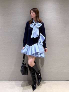 「SNIDEL（スナイデル）のアイテム（バッグ）」を使った、SNIDELさん（レディース・162cm）の秋コーディネート