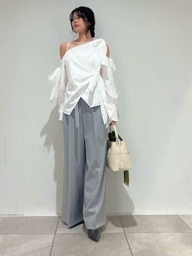 「SNIDEL（スナイデル）のアイテム（シューズ）」を使った、SNIDELさん（レディース・157cm）の冬コーディネート