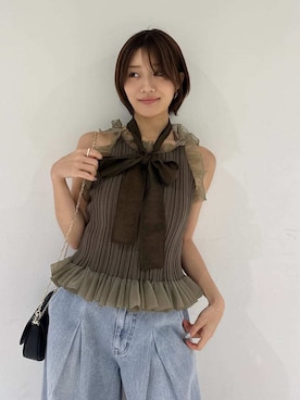 SNIDELさん（レディース・153cm）の夏コーディネート