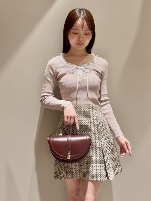 フリルドッキングニットプルオーバー（ニット/セーター