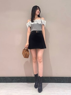 「アイテム（ボストンバッグ）」を使った、SNIDELさん（レディース・174cm）の夏コーディネート