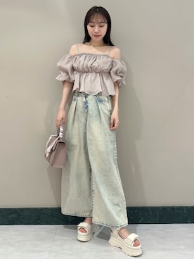 SNIDELさん（レディース・162cm）の夏コーディネート