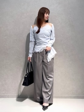 「SNIDEL（スナイデル）のアイテム（トップス）」を使った、SNIDELさん（レディース・156cm）の秋コーディネート