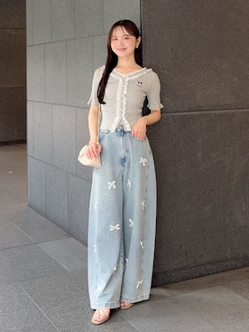 「SNIDEL（スナイデル）のアイテム（パンツ）」を使った、SNIDELさん（レディース・160cm）の夏コーディネート