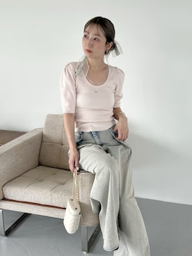 「アイテム（その他ヘアアクセサリー）」を使った、SNIDELさん（レディース・157cm）の夏コーディネート