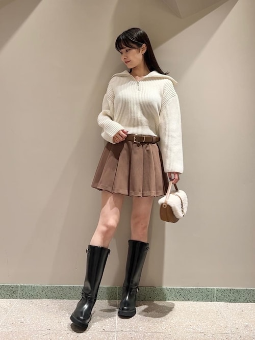 レイヤードデザインプリーツスカショ（その他パンツ）｜SNIDEL