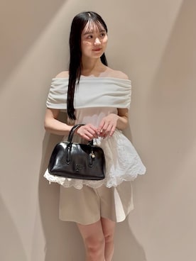 「アイテム（バレエシューズ）」を使った、SNIDELさん（レディース・160cm）の夏コーディネート