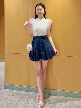 「SNIDEL（スナイデル）のアイテム（バッグ）」を使った、SNIDELさん（レディース・160cm）の春コーディネート