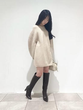 「肌見せ」｜SNIDELさん（レディース・153cm）の秋コーディネート