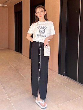 SNIDELさん（レディース・159cm）の夏コーディネート