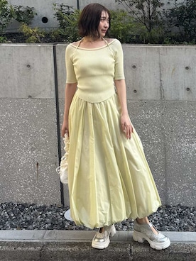 SNIDELさん（レディース・165cm）の春コーディネート