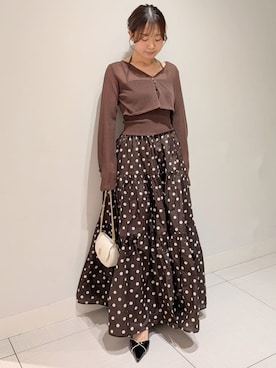 「SNIDEL（スナイデル）のアイテム（ワンピース/ドレス）」を使った、SNIDELさん（レディース・151cm）の春コーディネート