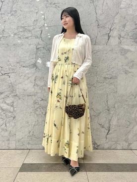 「SNIDEL（スナイデル）のアイテム（ワンピース/ドレス）」を使った、SNIDELさん（レディース・155cm）の春コーディネート