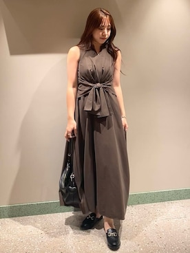 「SNIDEL（スナイデル）のアイテム（ワンピース/ドレス）」を使った、SNIDELさん（レディース・166cm）の夏コーディネート