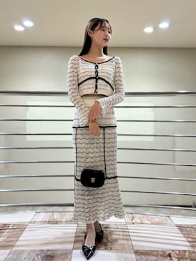 「SNIDEL（スナイデル）のアイテム（スカート）」を使った、SNIDELさん（レディース・160cm）の冬コーディネート