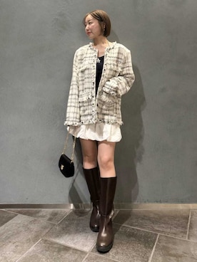 「SNIDEL（スナイデル）のアイテム（ワンピース/ドレス）」を使った、SNIDELさん（レディース・154cm）の春コーディネート