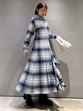 「アイテム（ハンドバッグ）」を使った、SNIDELさん（レディース・165cm）の冬コーディネート