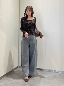 「SNIDEL（スナイデル）のアイテム（トップス）」を使った、SNIDELさん（レディース・157cm）の夏コーディネート