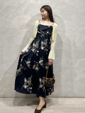 「SNIDEL（スナイデル）のアイテム（ワンピース/ドレス）」を使った、SNIDELさん（レディース・162cm）の冬コーディネート