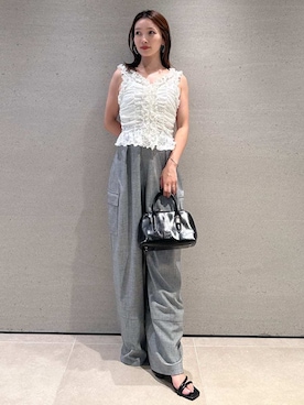 SNIDELさん（レディース・159cm）の夏コーディネート