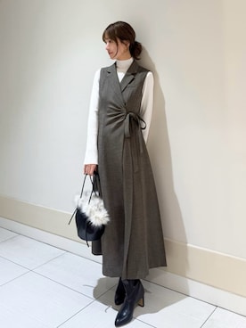 「肌見せ」｜SNIDELさん（レディース・162cm）の秋コーディネート