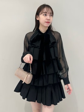 「アイテム（ドレス）」を使った、SNIDELさん（レディース・162cm）の冬コーディネート