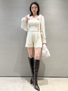 SNIDELさん（レディース・159cm）の冬コーディネート