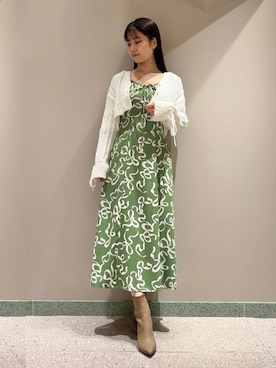 「SNIDEL（スナイデル）のアイテム（ブーツ）」を使った、SNIDELさん（レディース・165cm）の冬コーディネート