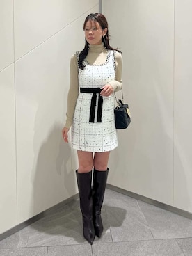 「SNIDEL（スナイデル）のアイテム（ニット/セーター）」を使った、SNIDELさん（レディース・157cm）の秋コーディネート