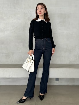 「アイテム（バッグ、ホワイト系）」を使った、SNIDELさん（レディース・159cm）の秋コーディネート