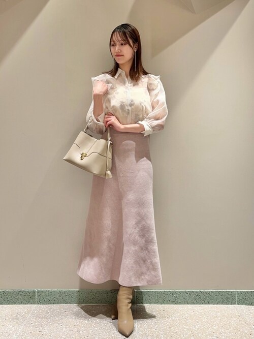 ブローチ付オフショルニットセット（ワンピース）｜SNIDEL（スナイデル  